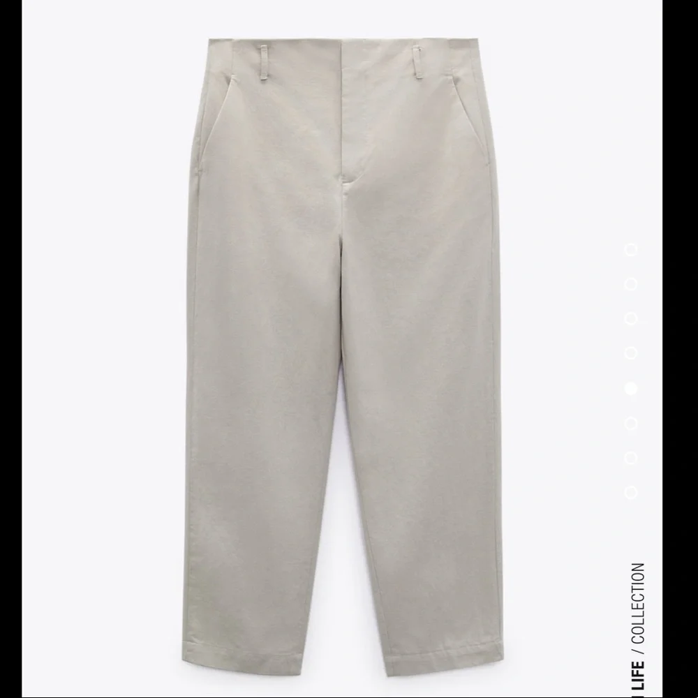 NWOT SLIGHT TEAR Cropped tapered fit pants — Zara - Picture 4 of 8